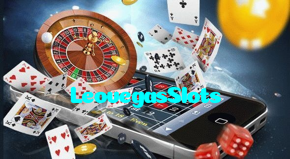 LeovegasSlots casino presented on mobile device in Pakistan with slots and live games